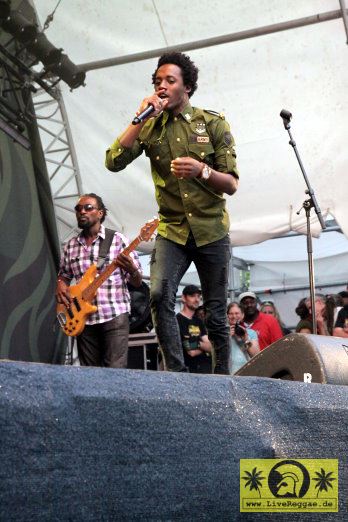 Romain Virgo (Jam) and The Unit Band 28. Summer Jam Festival - Fuehlinger See, Koeln - Green Stage 05. Juli 2013 (6).JPG